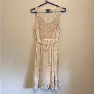 Petite lace dress by Anthropologie